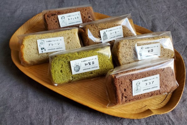 十割そば粉のシフォンケーキのメニュー6種