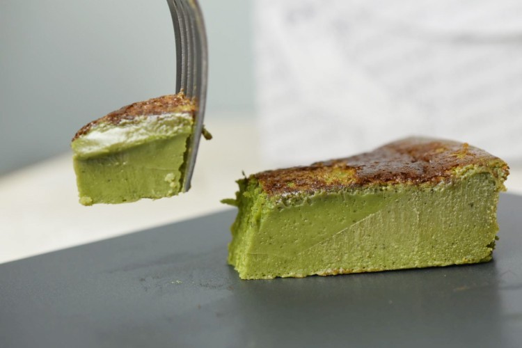 グルテンフリーの生ガトーショコラ抹茶味